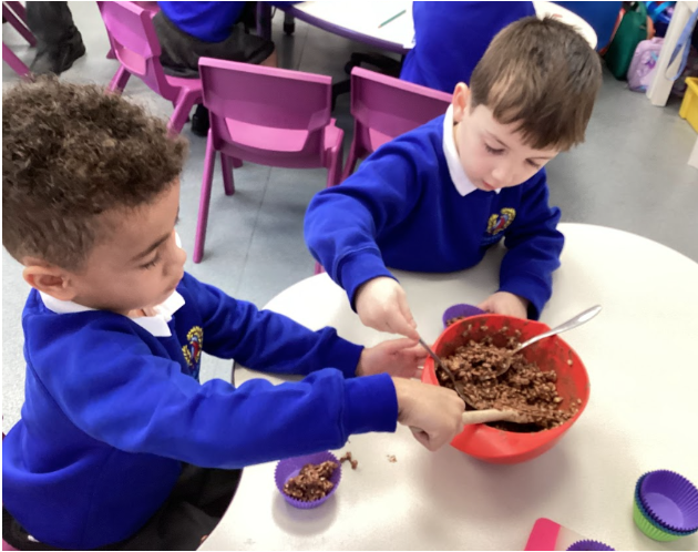 Students in an activity