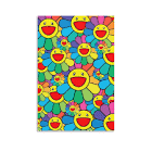 This image is a repeating pattern of the smiling, colorful daisy-like flowers seen in other images. The background is filled with these flowers in various sizes and orientations.