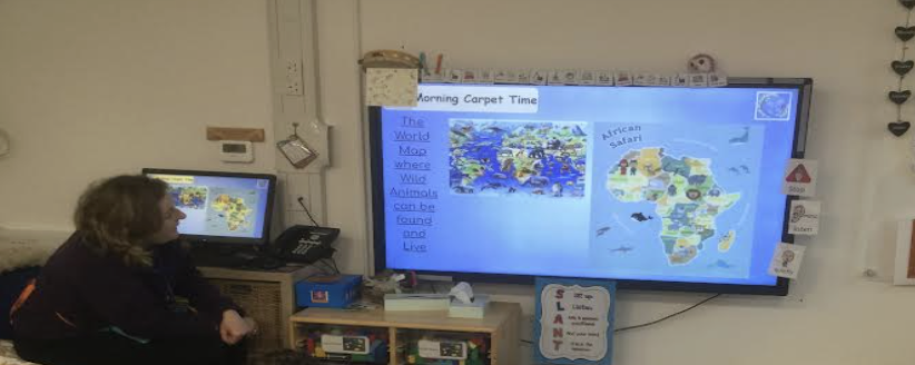 An interactive whiteboard